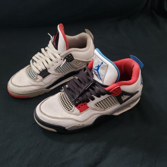 Jordan Other - Size 8.5 - Jordan 4 Retro What The 4 Fire Red Military Blue Tech Grey White